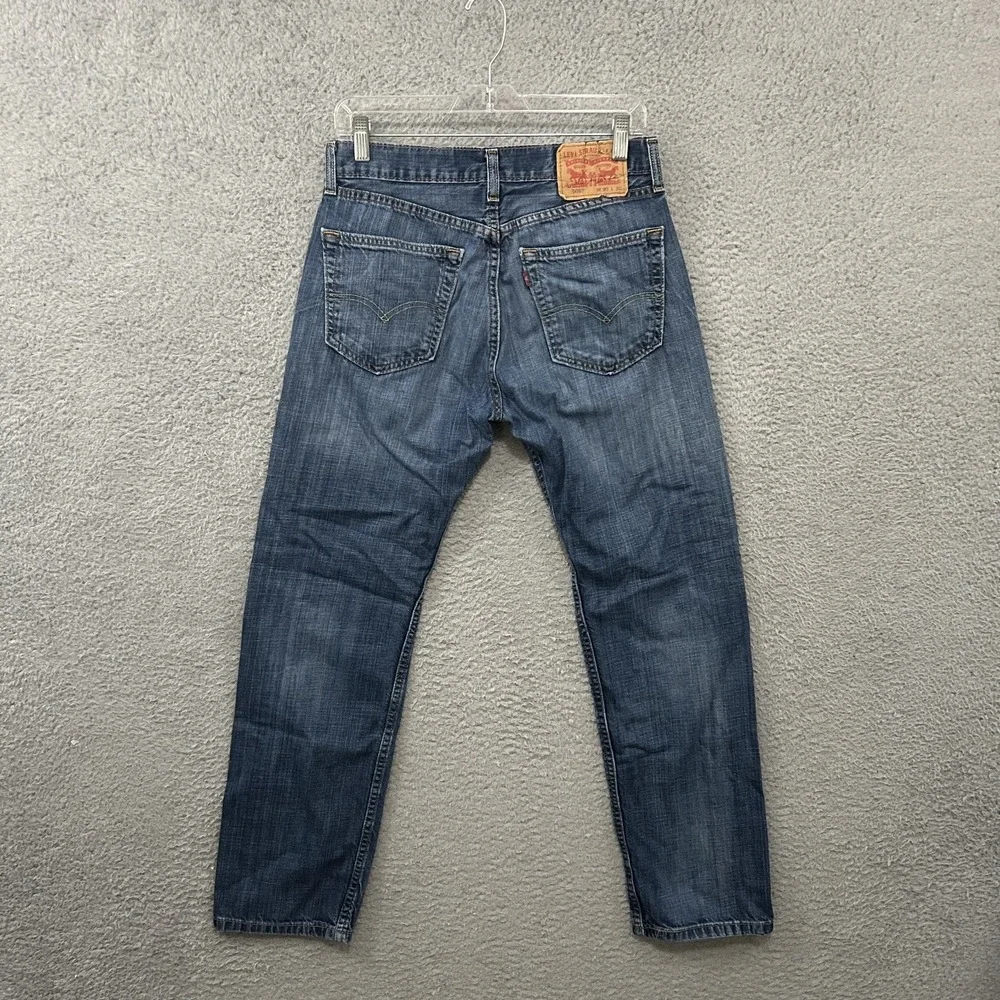 Levis Jeans Mens 30x30 Blue‎ Denim 505 Straight Leg American Work Medium Wash